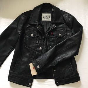 Levi’s Faux Leather Jacket xs